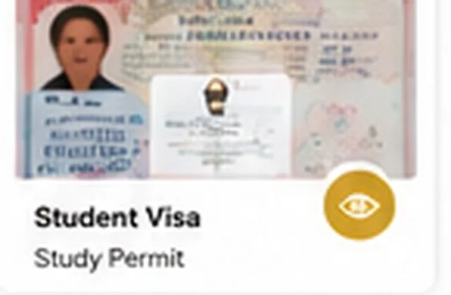Client student visa document